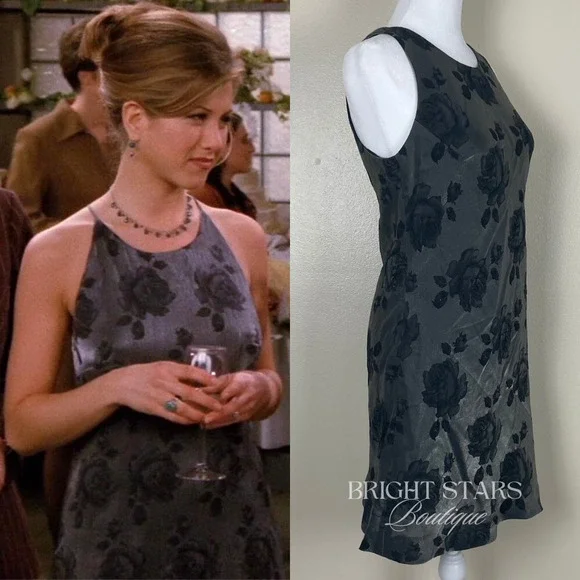 Rare Floral Mini Dress Alt ASO Rachel Green Friends Floral